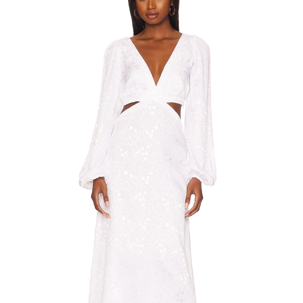 Norton Maxi Dress in Blanc Floral REVOLVE AFRM